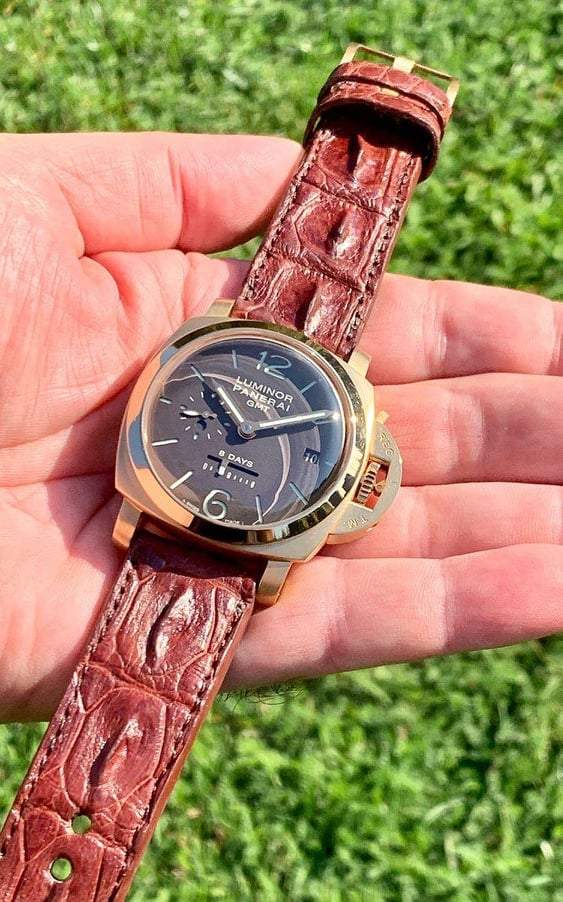Leather strap for Panerai