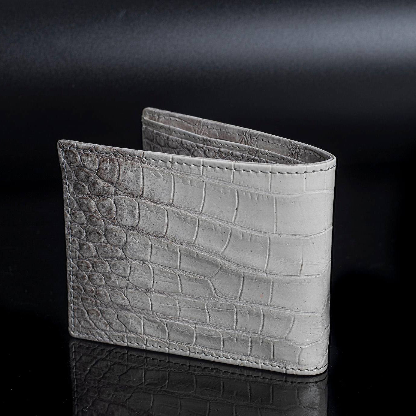 Crocodile leather wallet