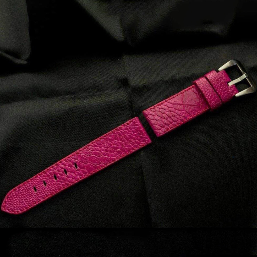 PINK OSTRICH LEATHER STRAP