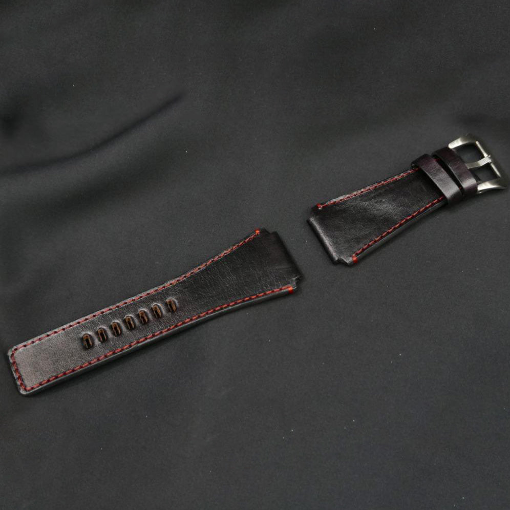 BLACK CALF LEATHER STRAP