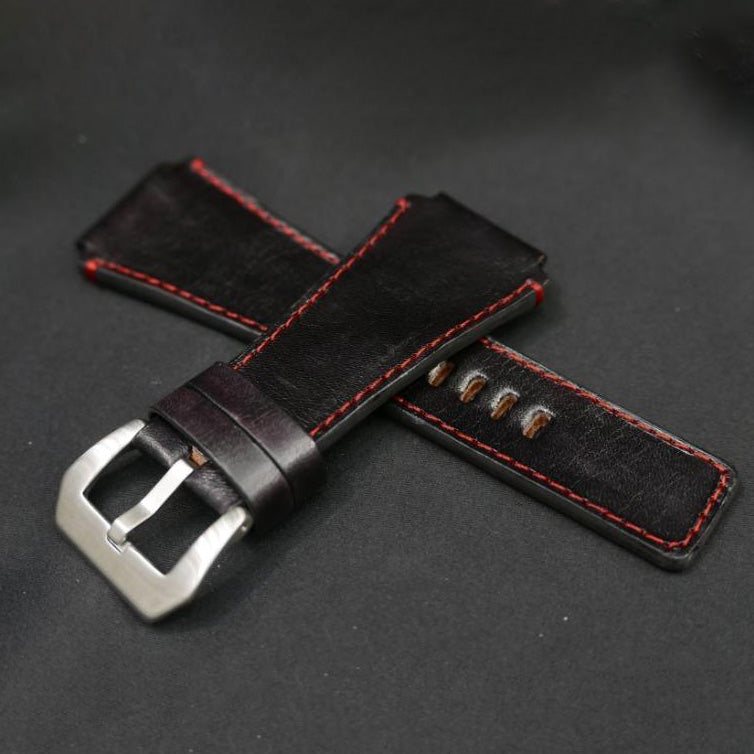 BLACK CALF LEATHER STRAP