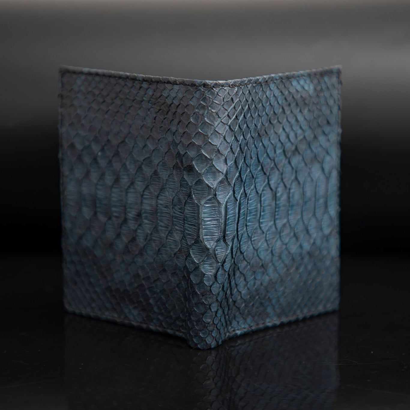BLUE PYTHON LEATHER WALLET