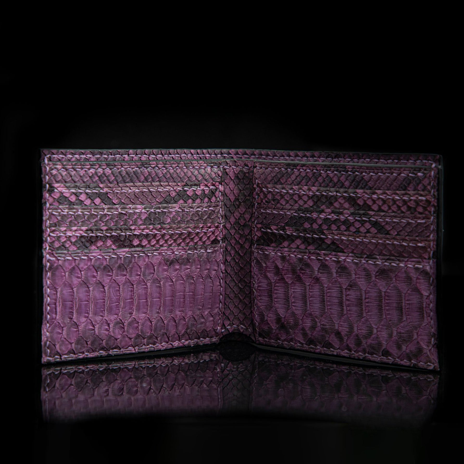 PURPLE PYTHON LEATHER WALLET