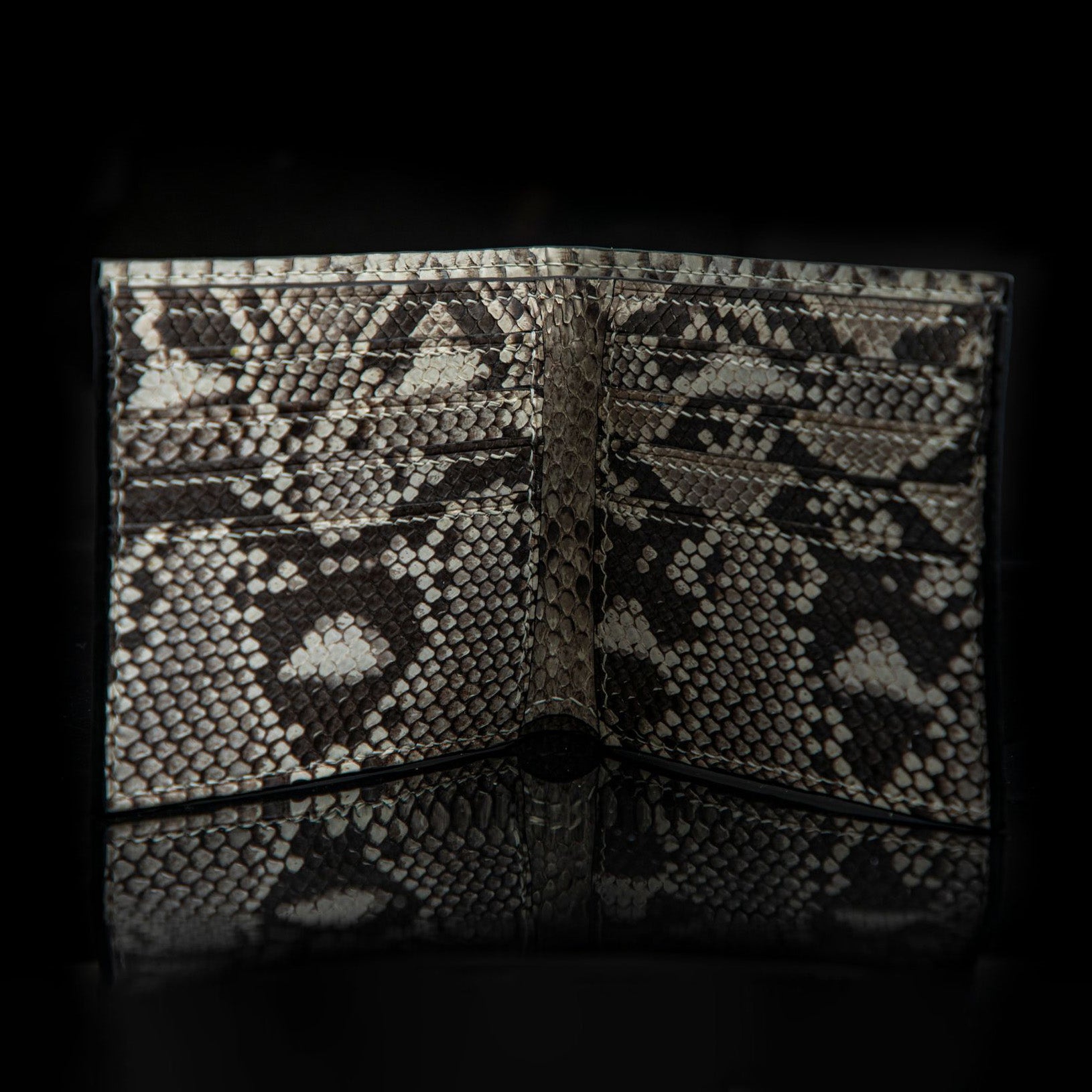 WHITE PYTHON LEATHER WALLET