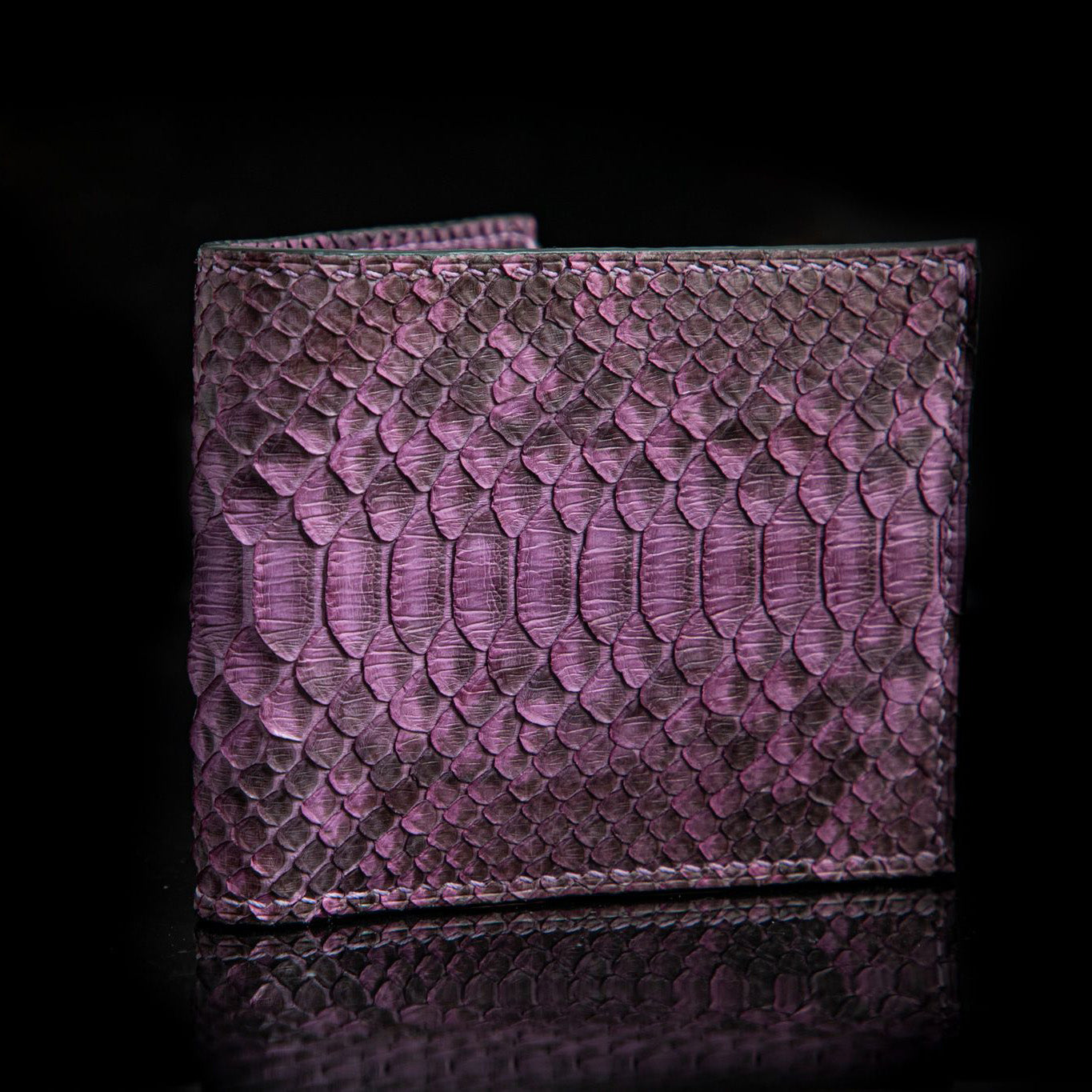 PURPLE PYTHON LEATHER WALLET