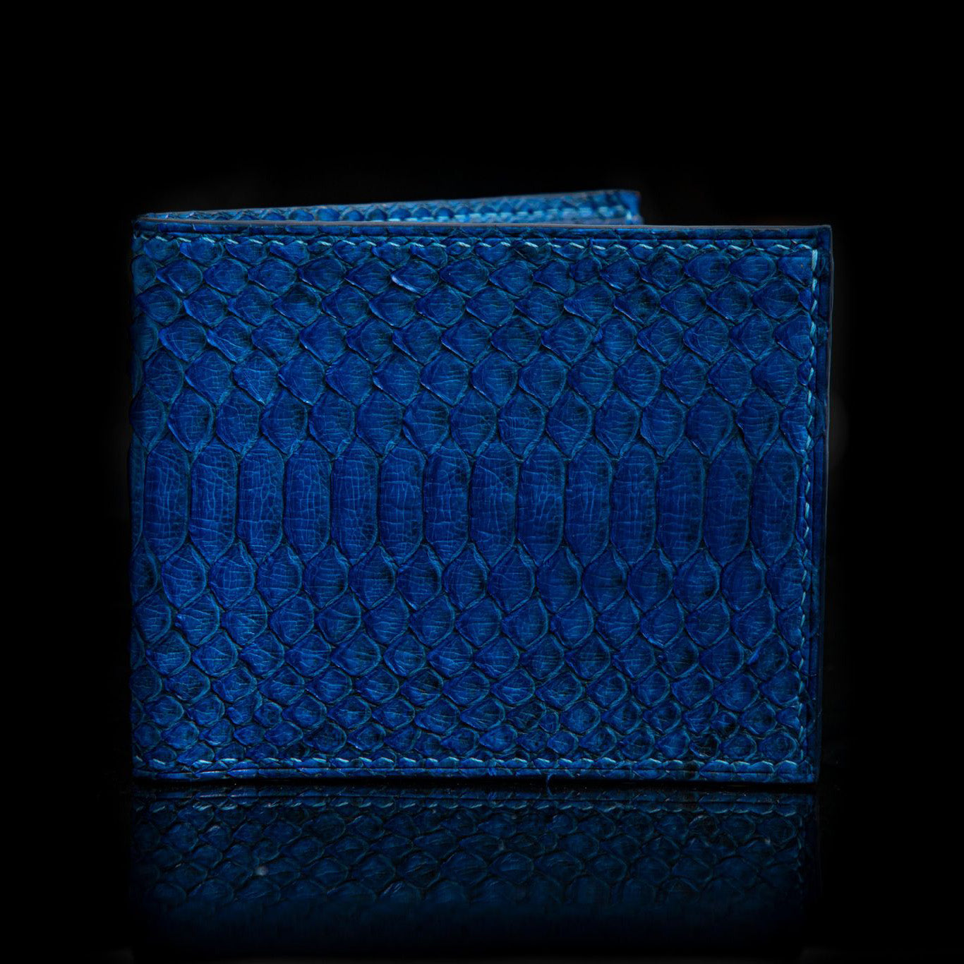 BLUE PYTHON LEATHER WALLET