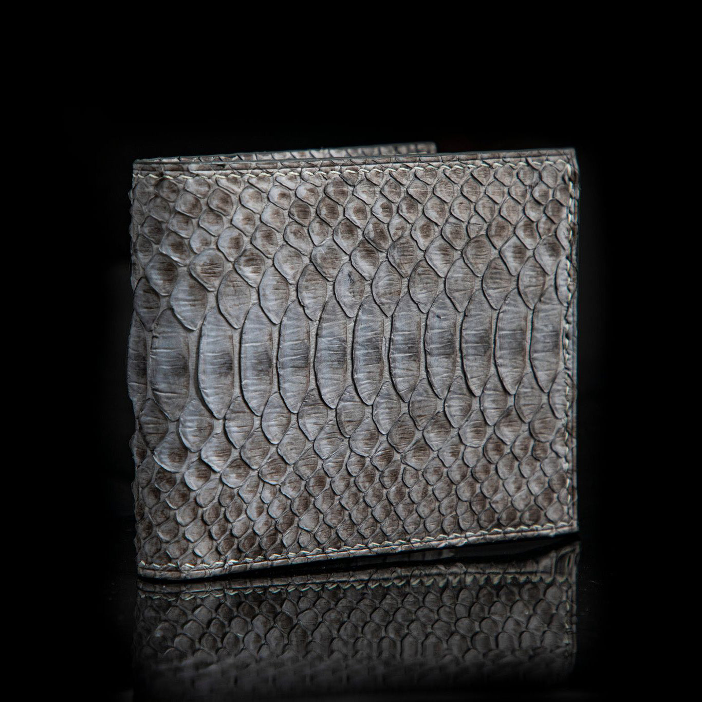 GREY PYTHON LEATHER WALLET