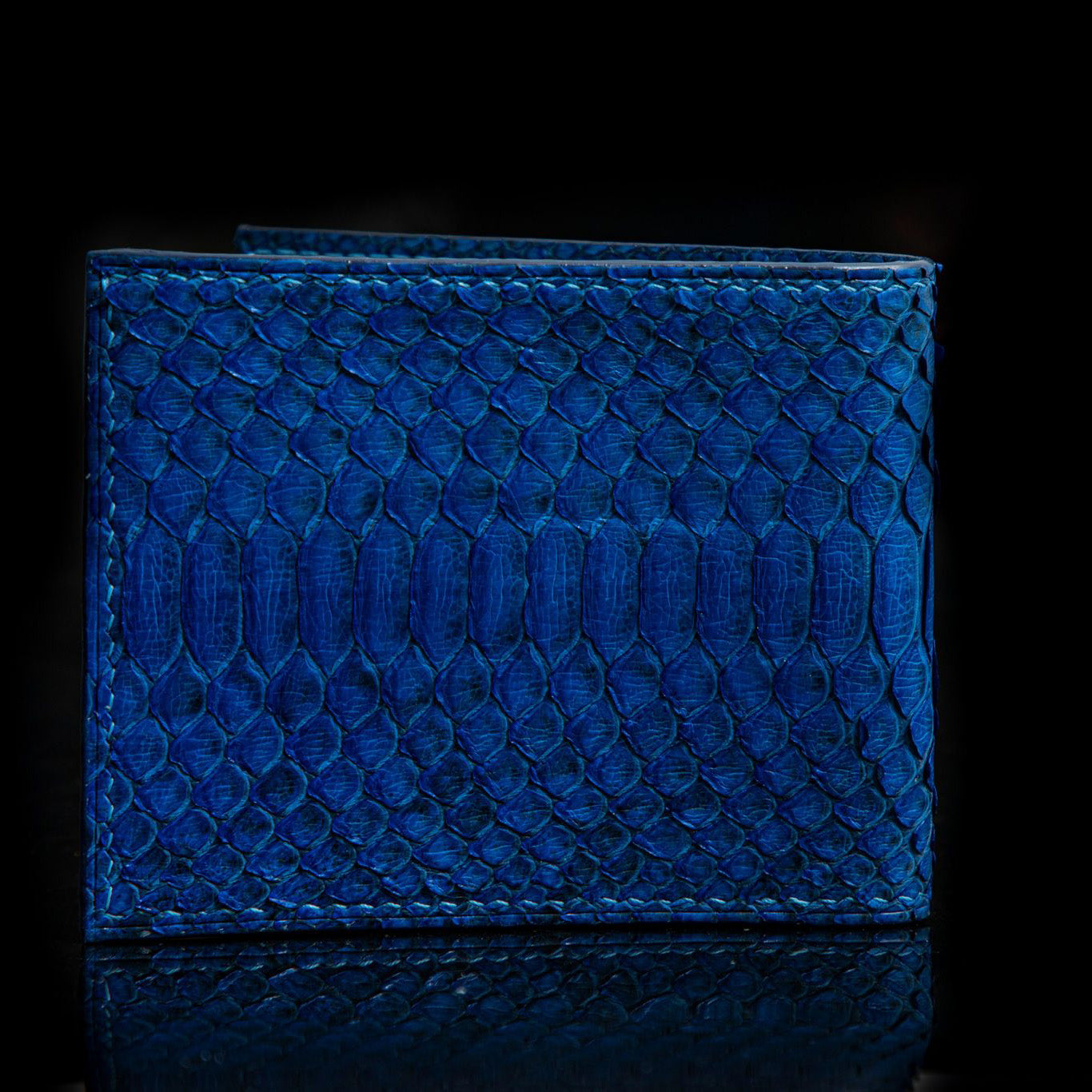BLUE PYTHON LEATHER WALLET