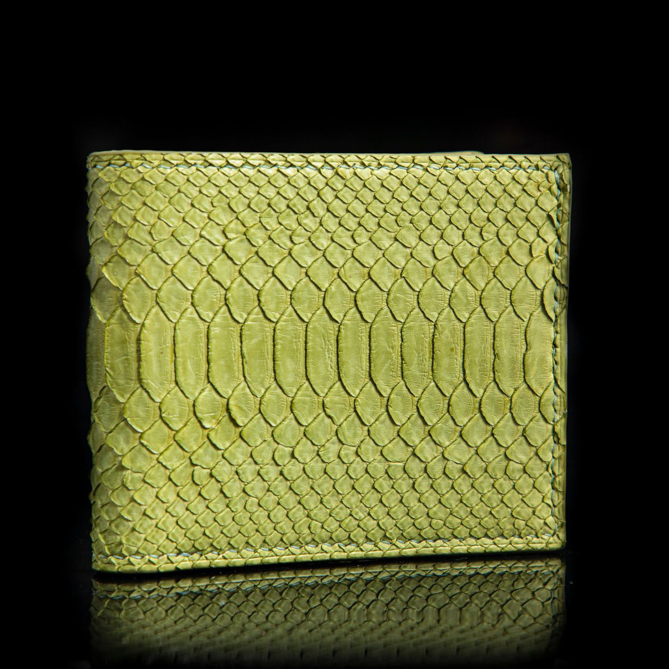 GREEN PYTHON LEATHER WALLET