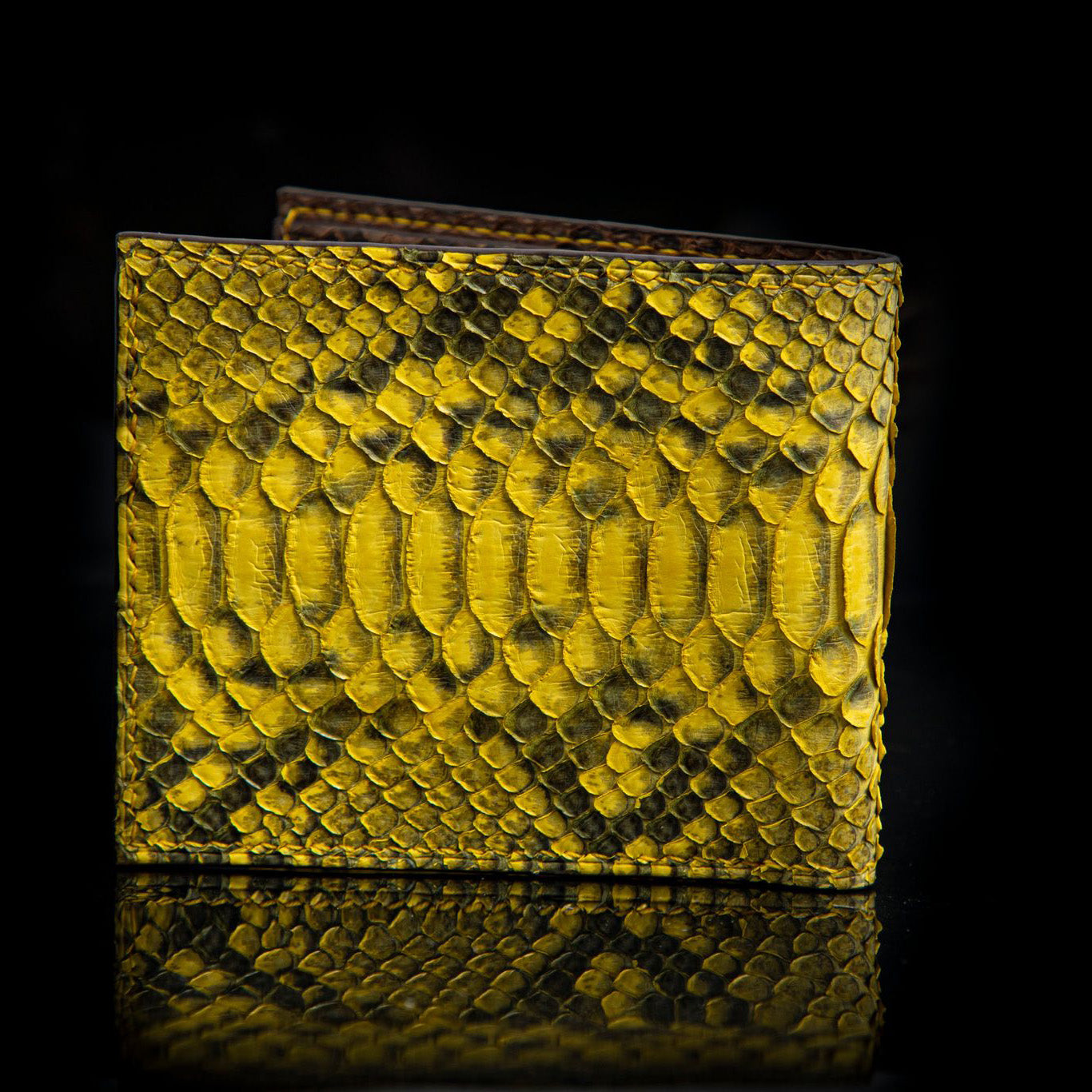 YELLOW PYTHON LEATHER WALLET