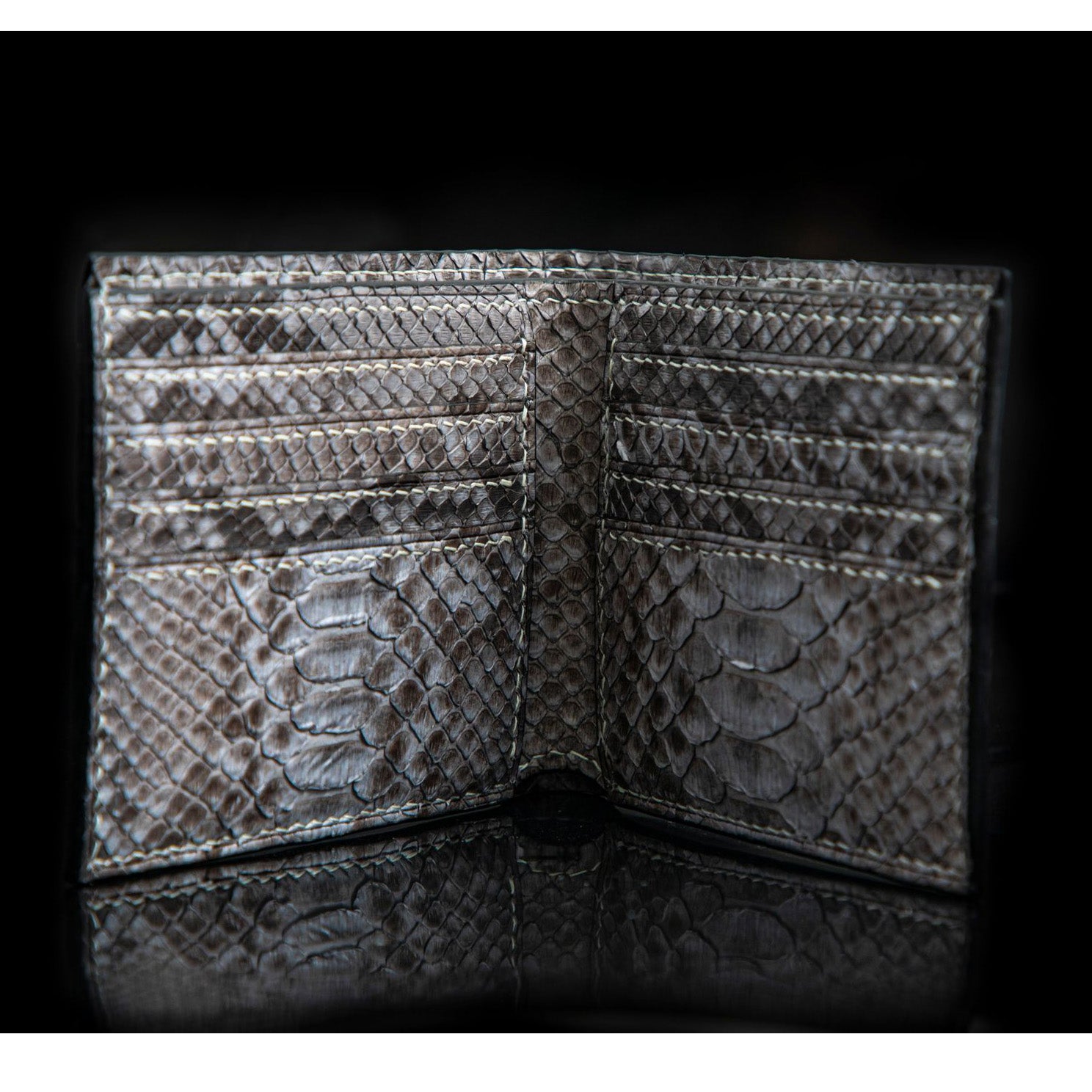 GREY PYTHON LEATHER WALLET
