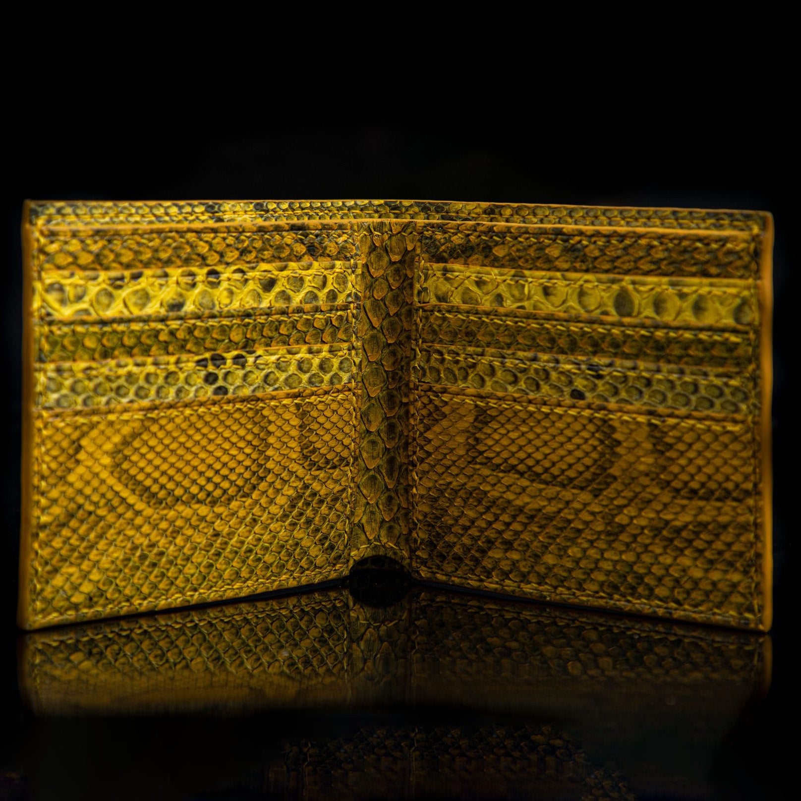 YELLOW PYTHON LEATHER WALLET