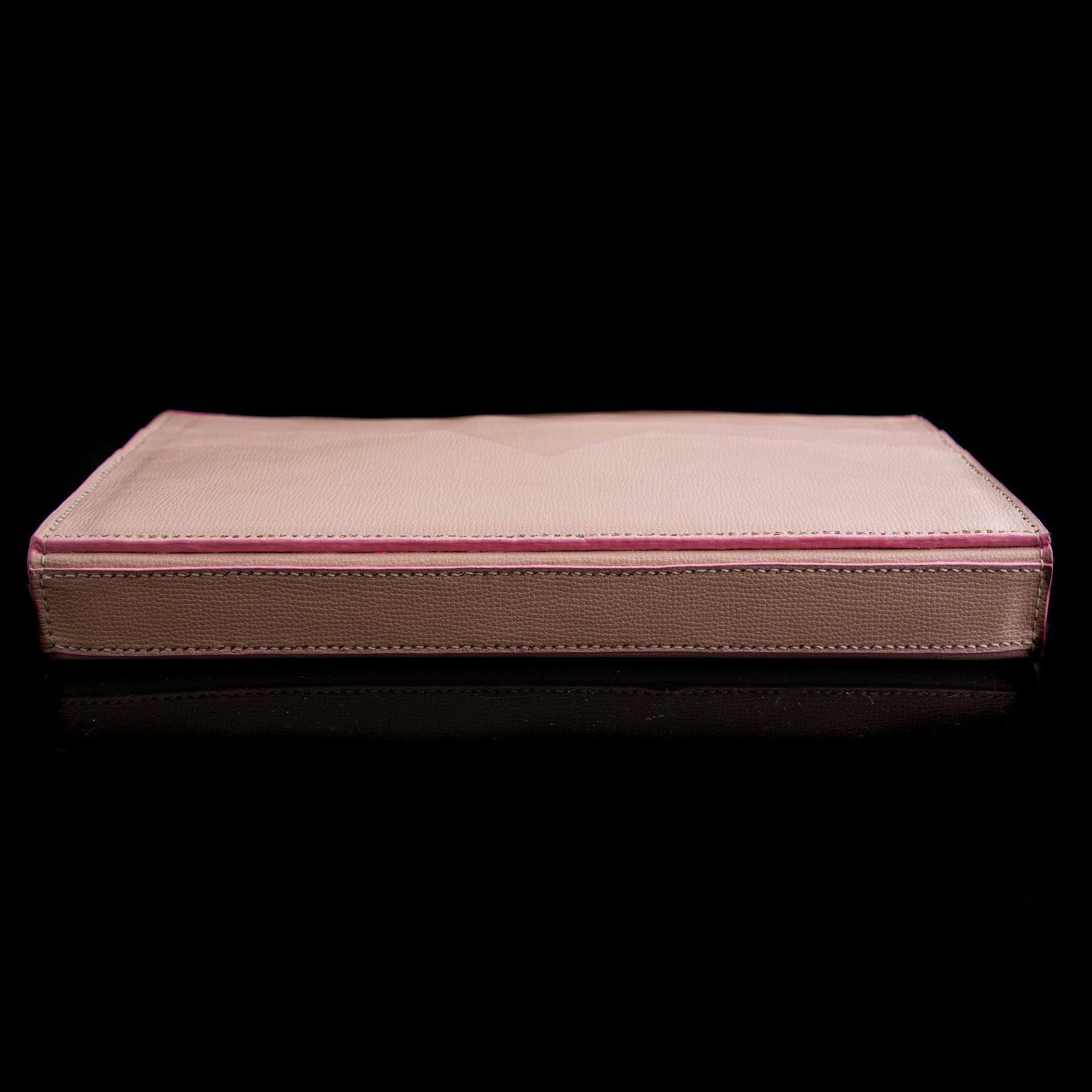 PINK HANDMADE GENUINE CALF LAPTOP SLEEVE