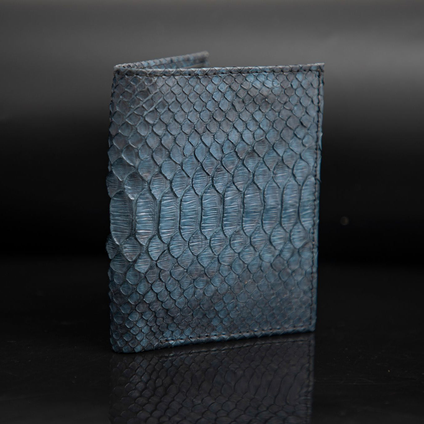 BLUE PYTHON LEATHER WALLET