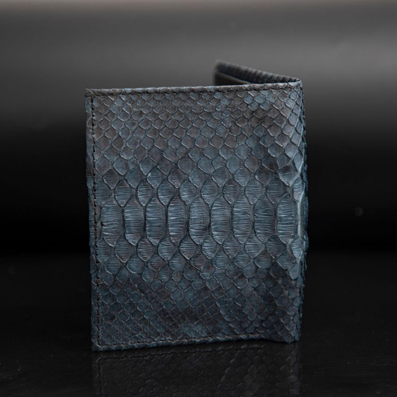 BLUE PYTHON LEATHER WALLET