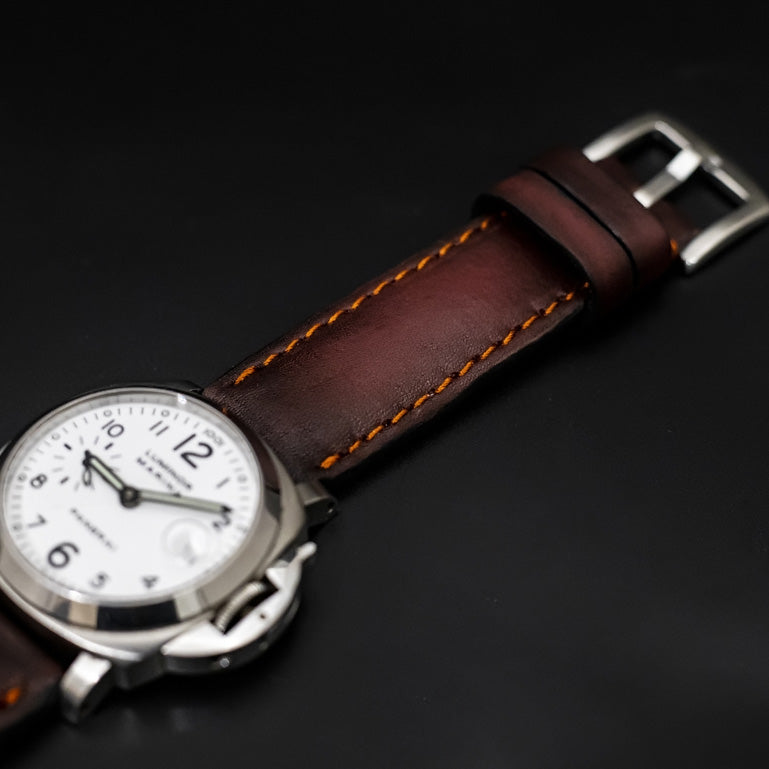 PINK&BLACK CALF LEATHER STRAP