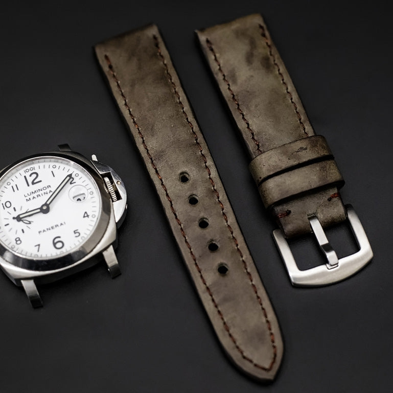GREY CALF LEATHER STRAP