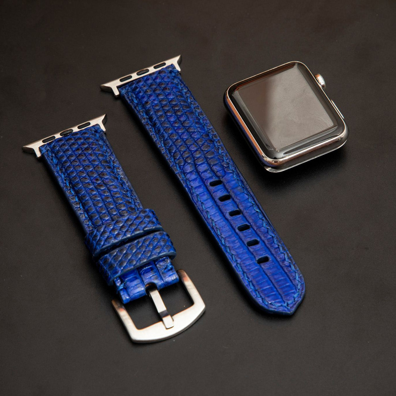 BLUE LIZARD LEATHER STRAP