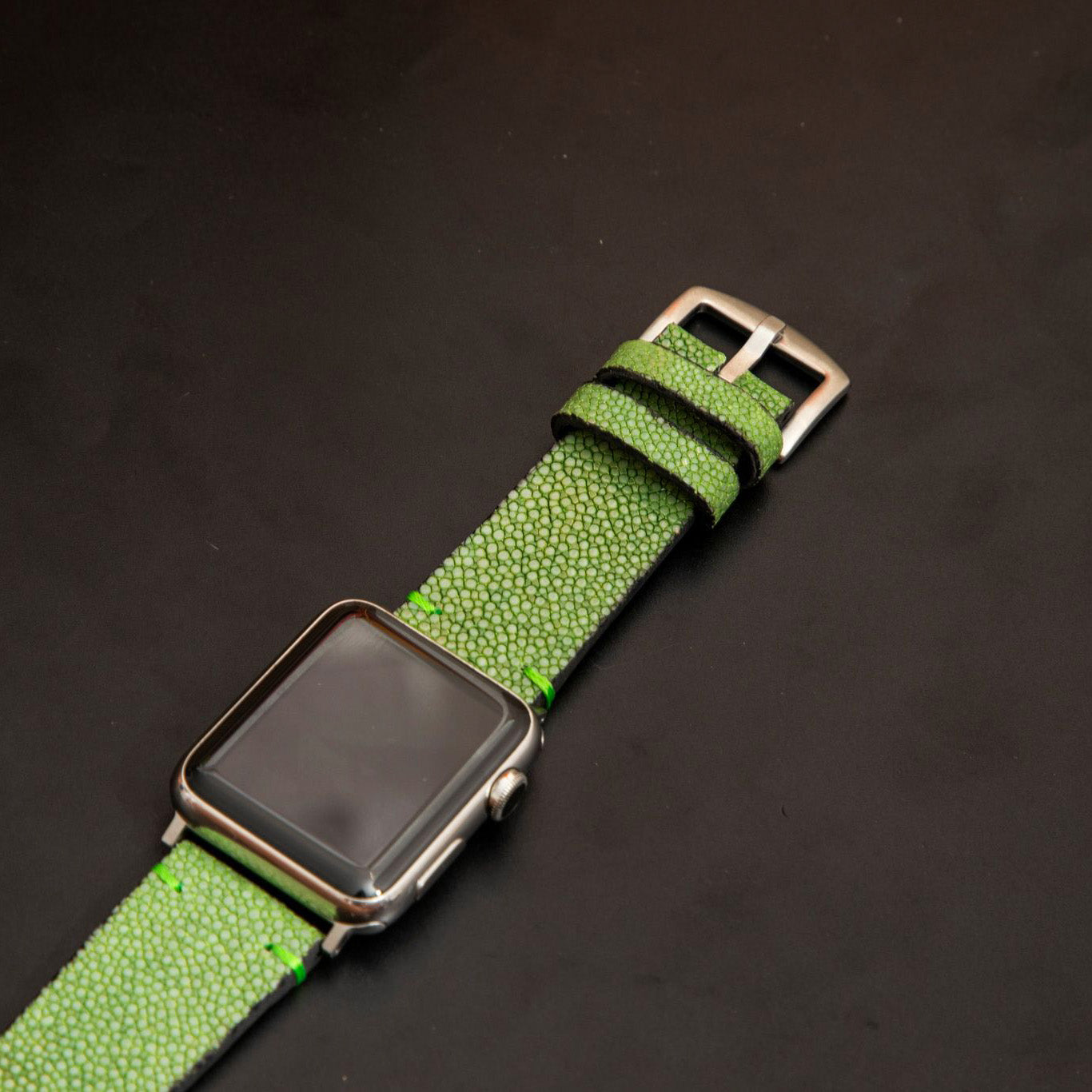 GREEN STINGRAY LEATHER STRAP