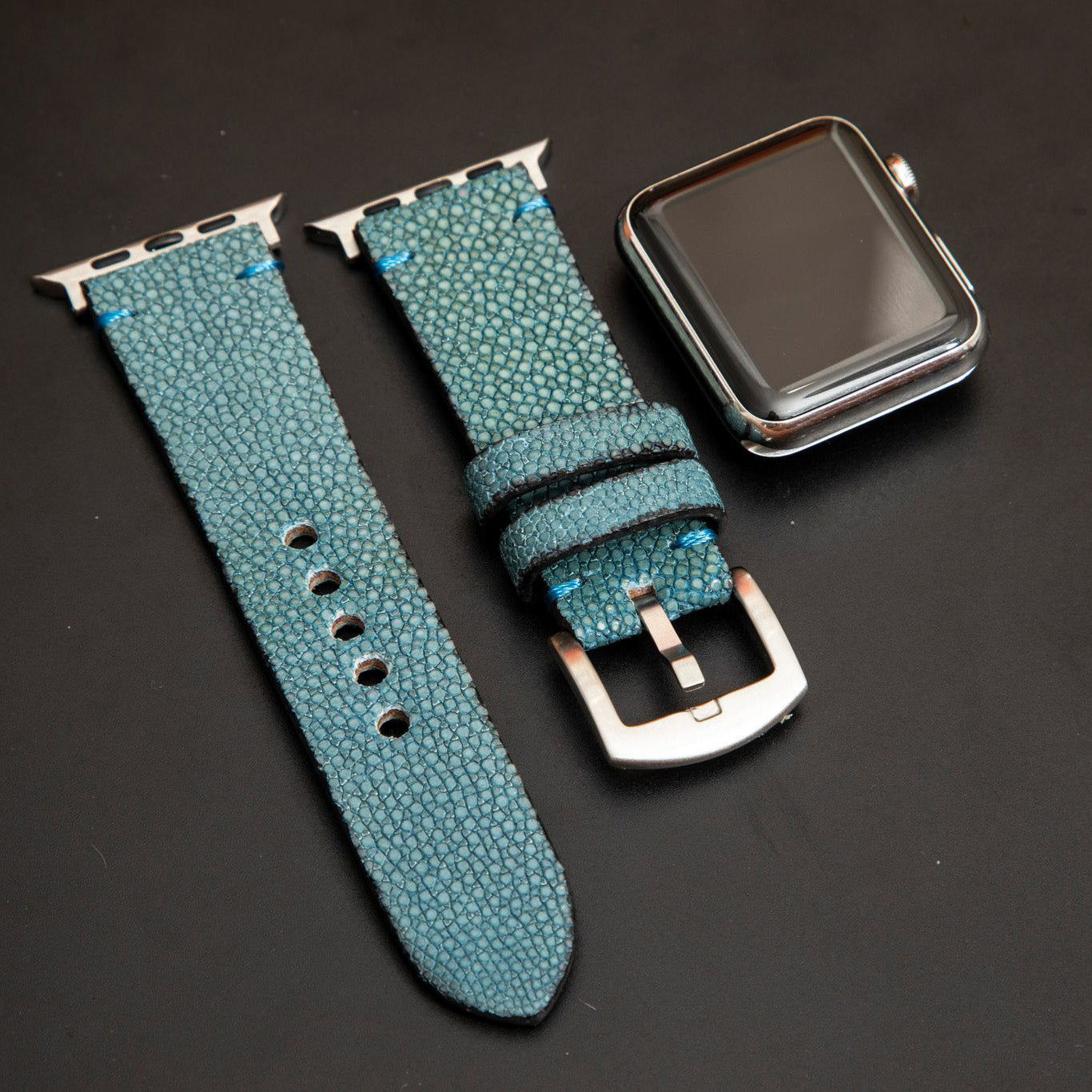 BLUE STINGRAY LEATHER STRAP