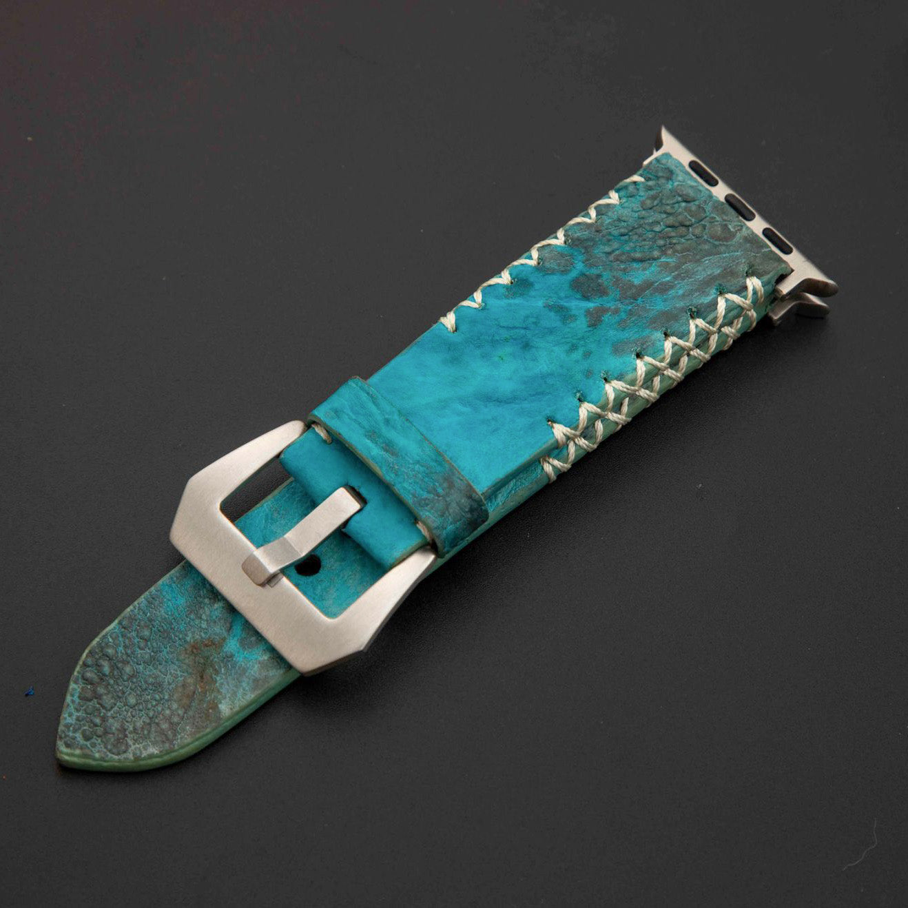 BLUE TOAD LEATHER STRAP
