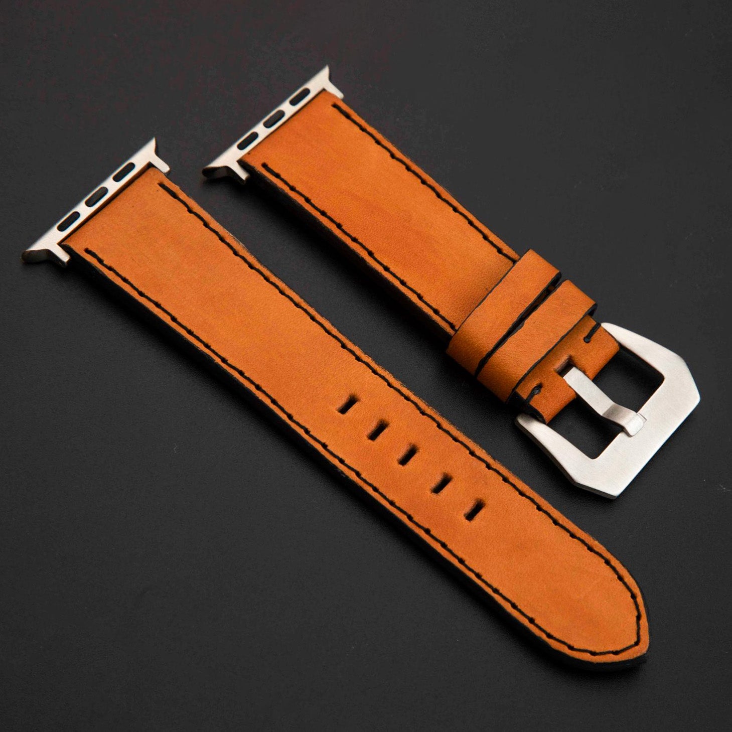 ORANGE CALF LEATHER STRAP