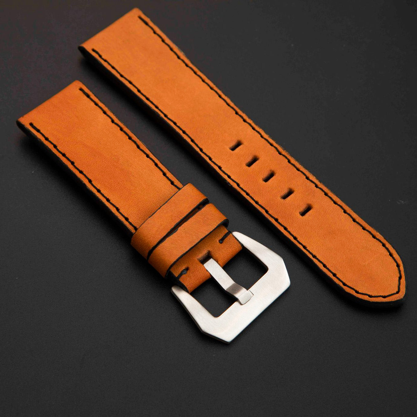 ORANGE CALF LEATHER STRAP
