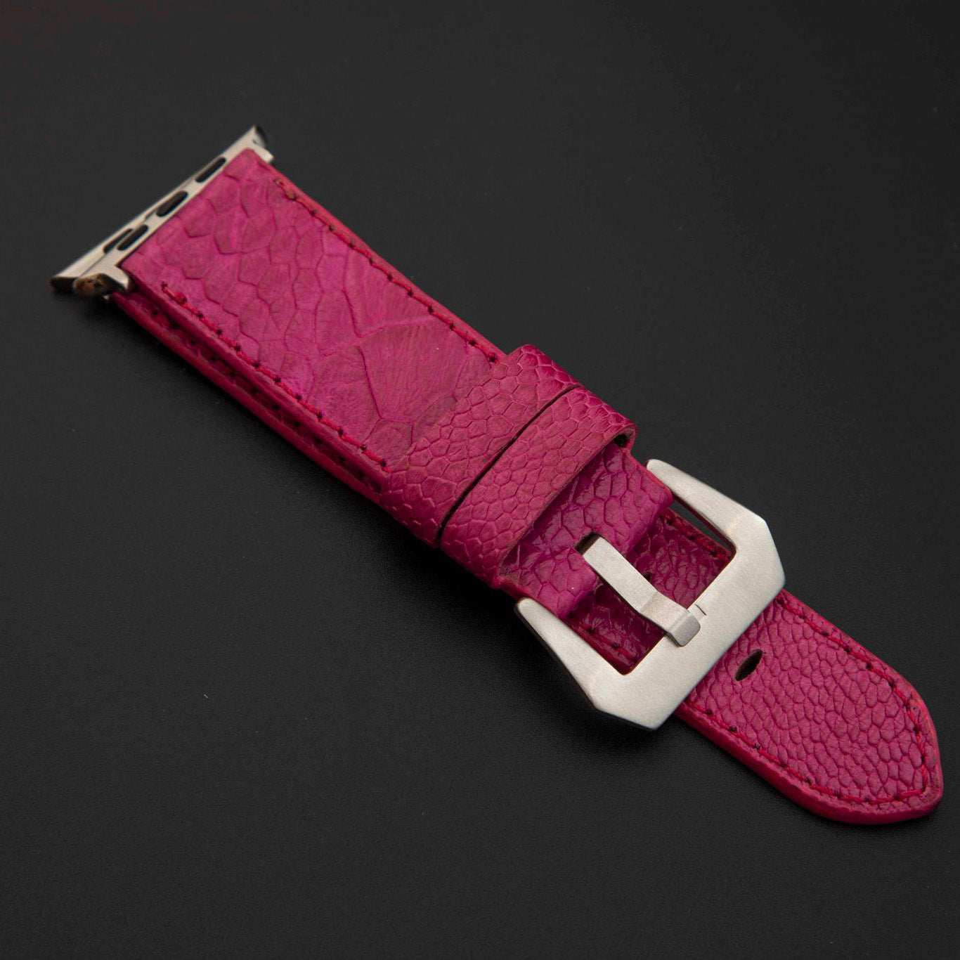 PINK OSTRICH LEATHER STRAP