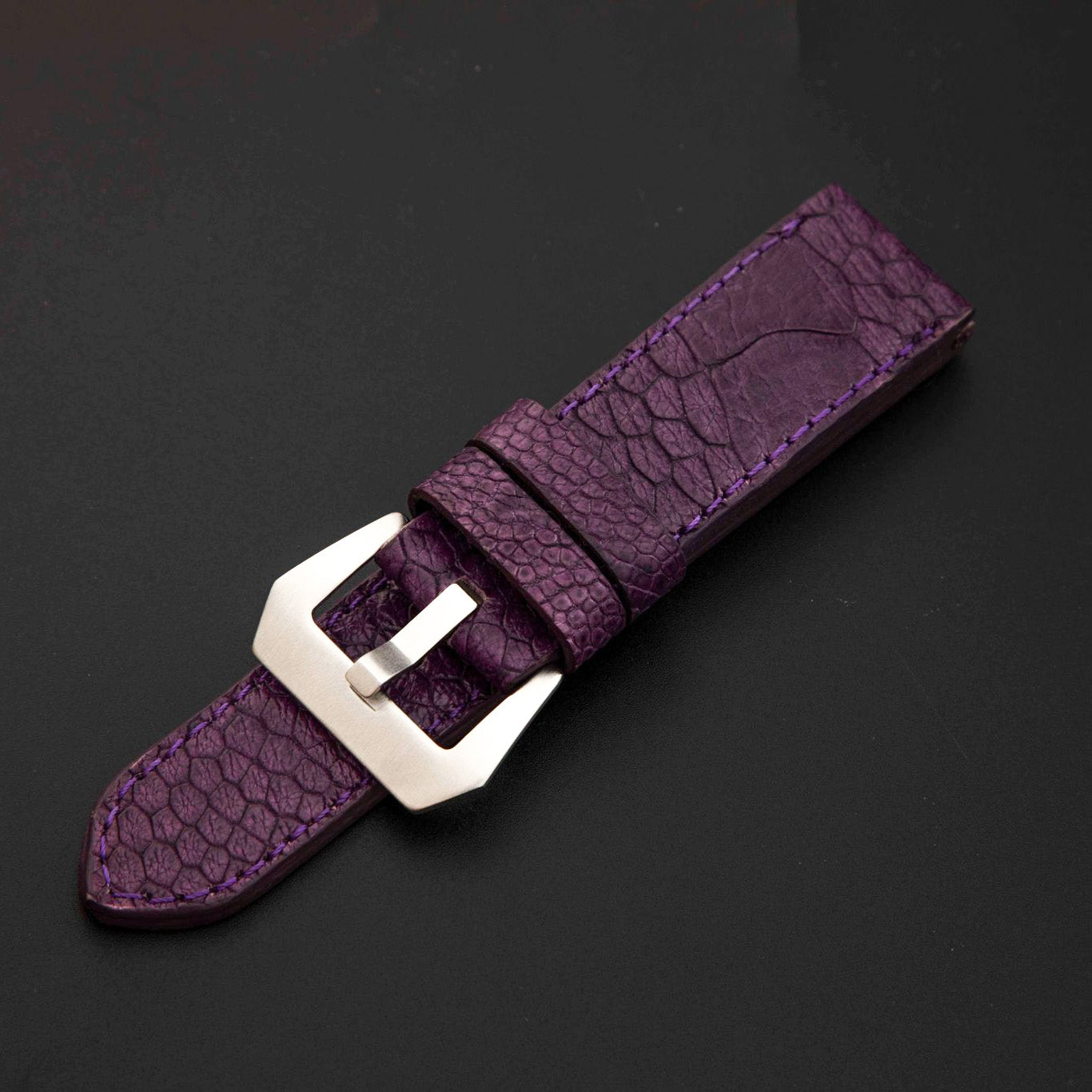 PURPLE OSTRICH LEATHER STRAP
