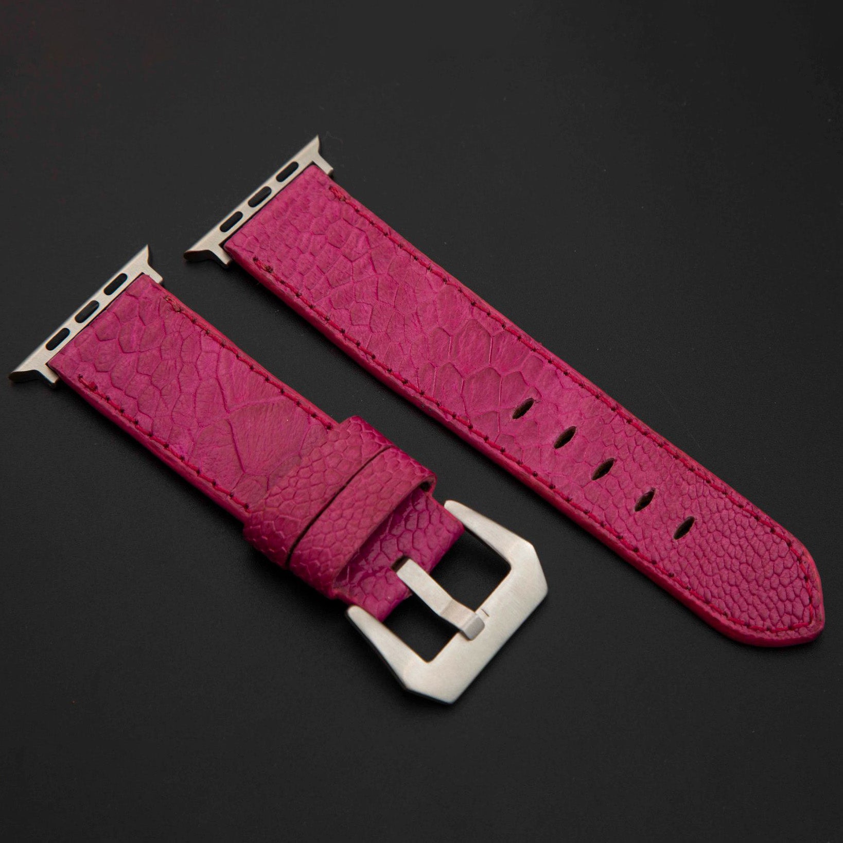 PINK OSTRICH LEATHER STRAP