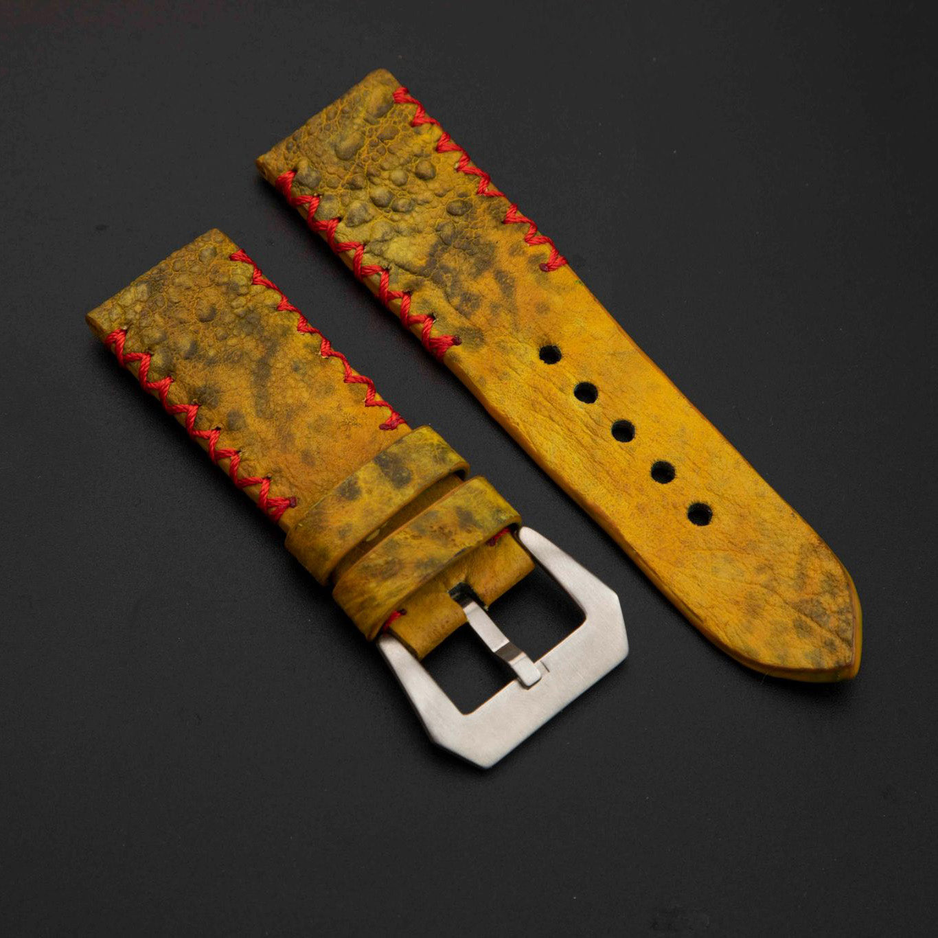 YELLOW TOAD LEATHER STRAP