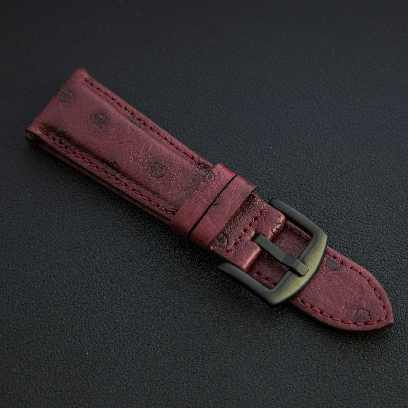 PURPLE OSTRICH LEATHER STRAP