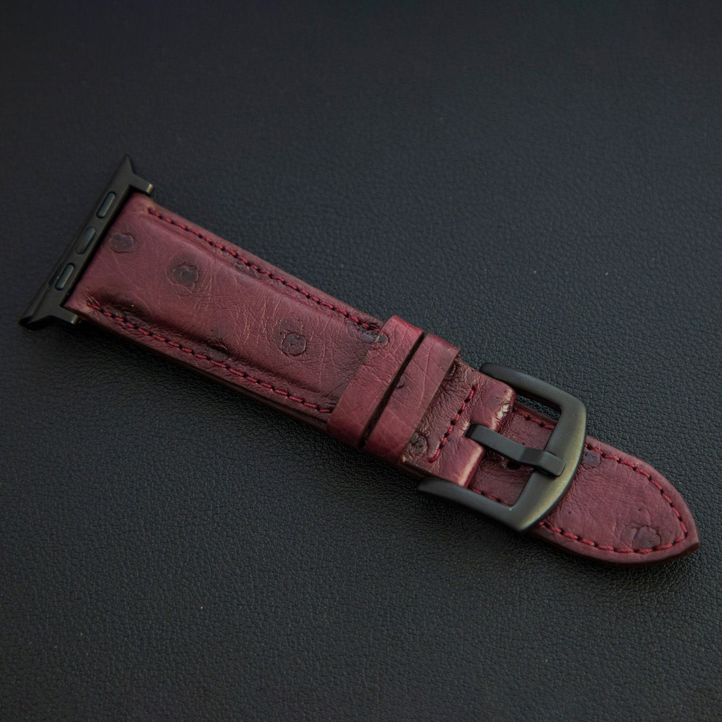 PURPLE OSTRICH LEATHER STRAP