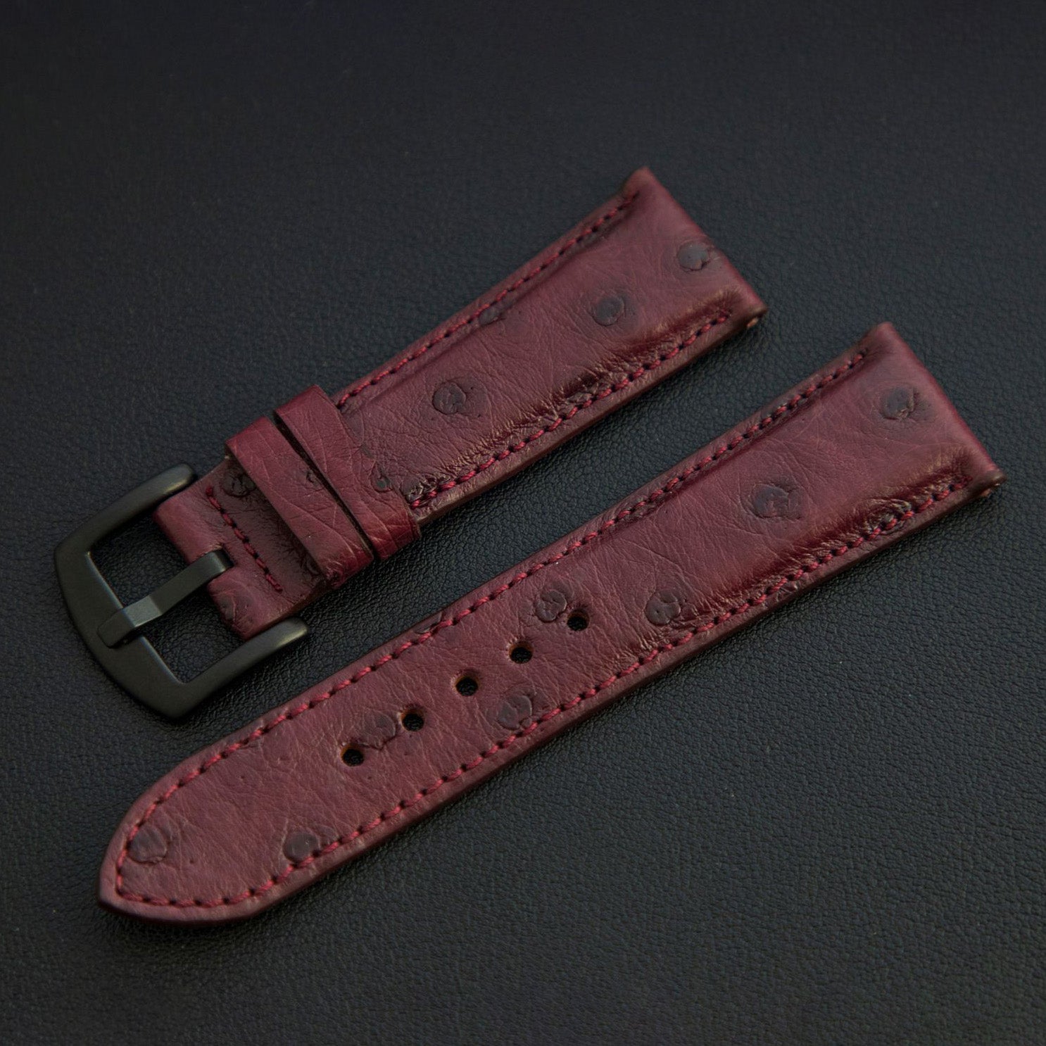 PURPLE OSTRICH LEATHER STRAP