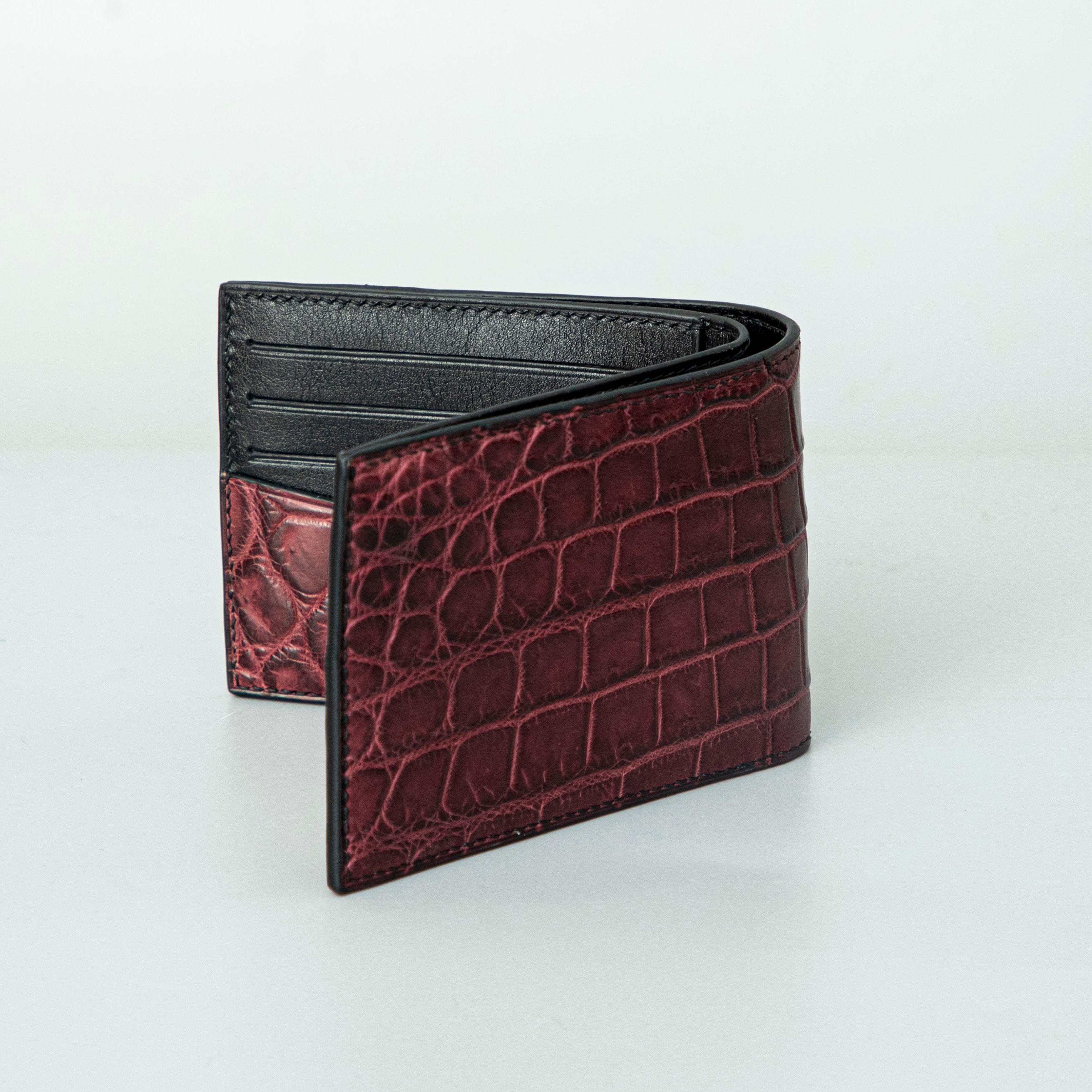 Red Crocodile leather wallet