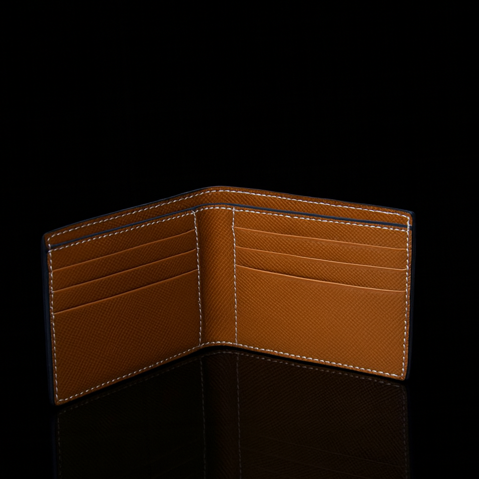 BLUE CROCODILE LEATHER WALLET