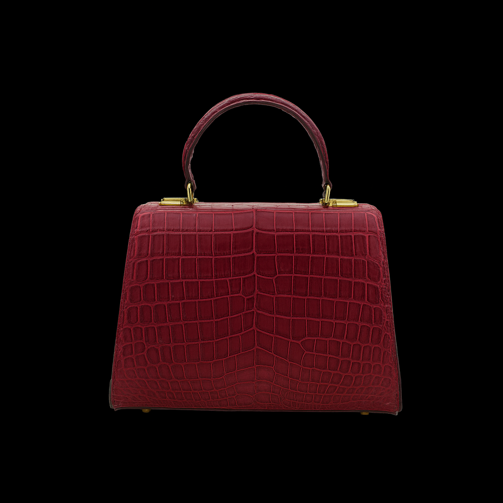 PINK HANDMADE GENUINE CROCODILE BAG