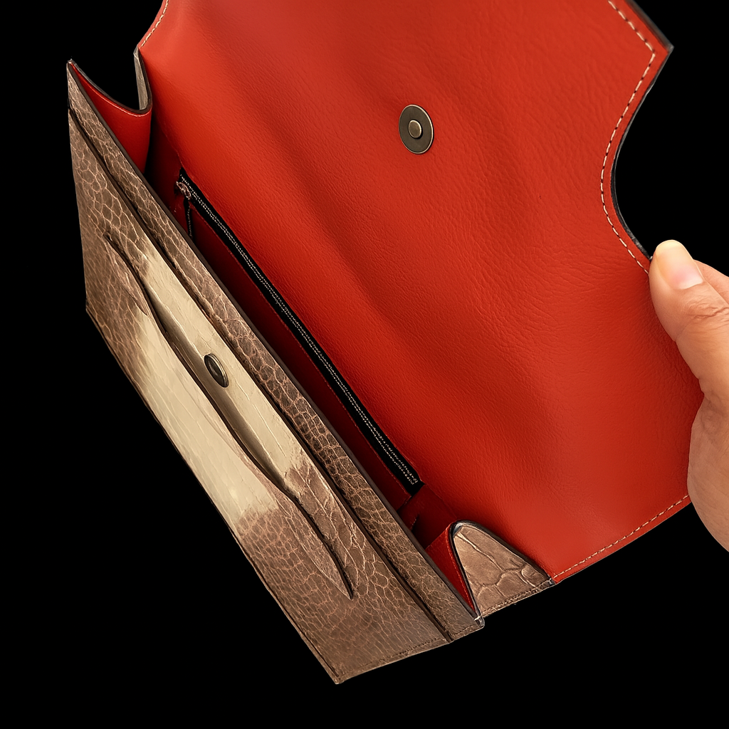 HIAMALAYA HANDMADE GENUINE CROCODILE LAPTOP SLEEVE