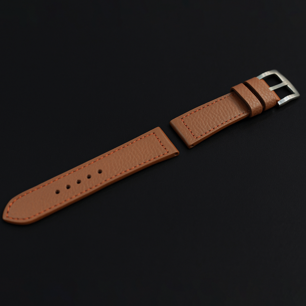 BROWN CALF LEATHER STRAP