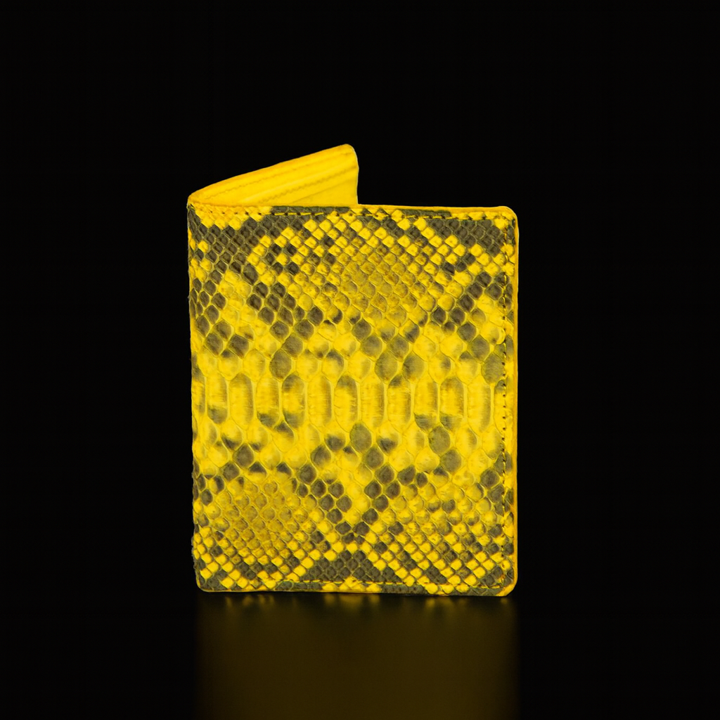 YELLOW PYTHON LEATHER WALLET