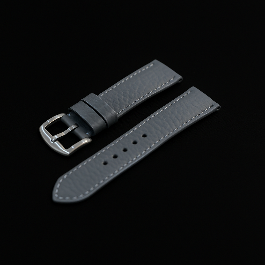 GREY CALF LEATHER STRAP