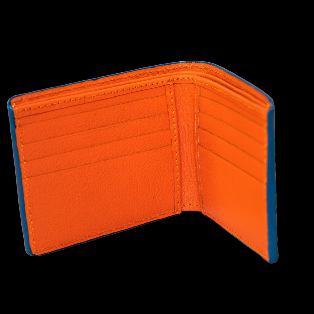 Blue Crocodile leather wallet