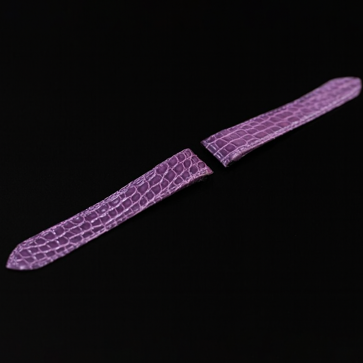 PURPLE CROCODILE LEATHER STRAP