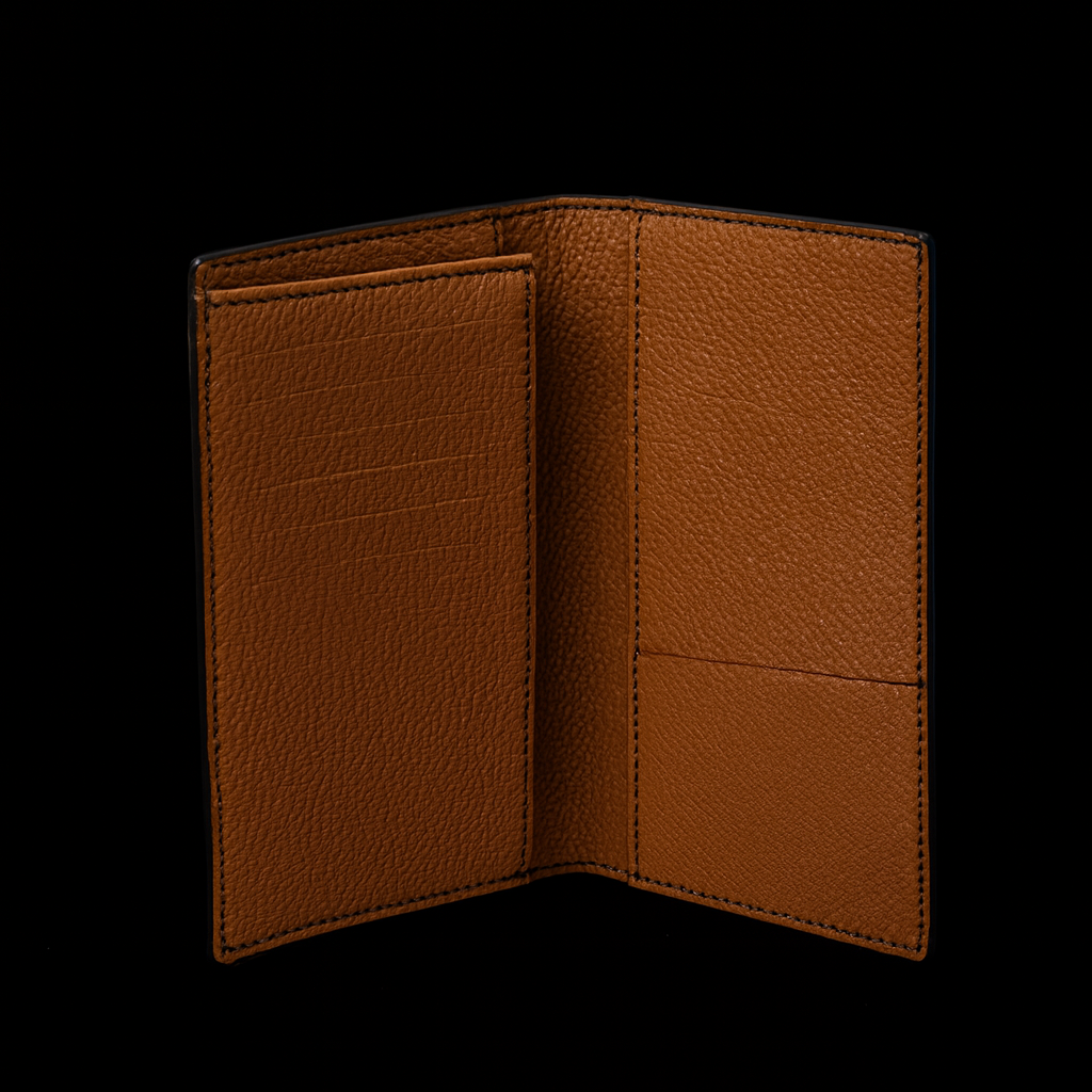 Black Crocodile leather long wallet