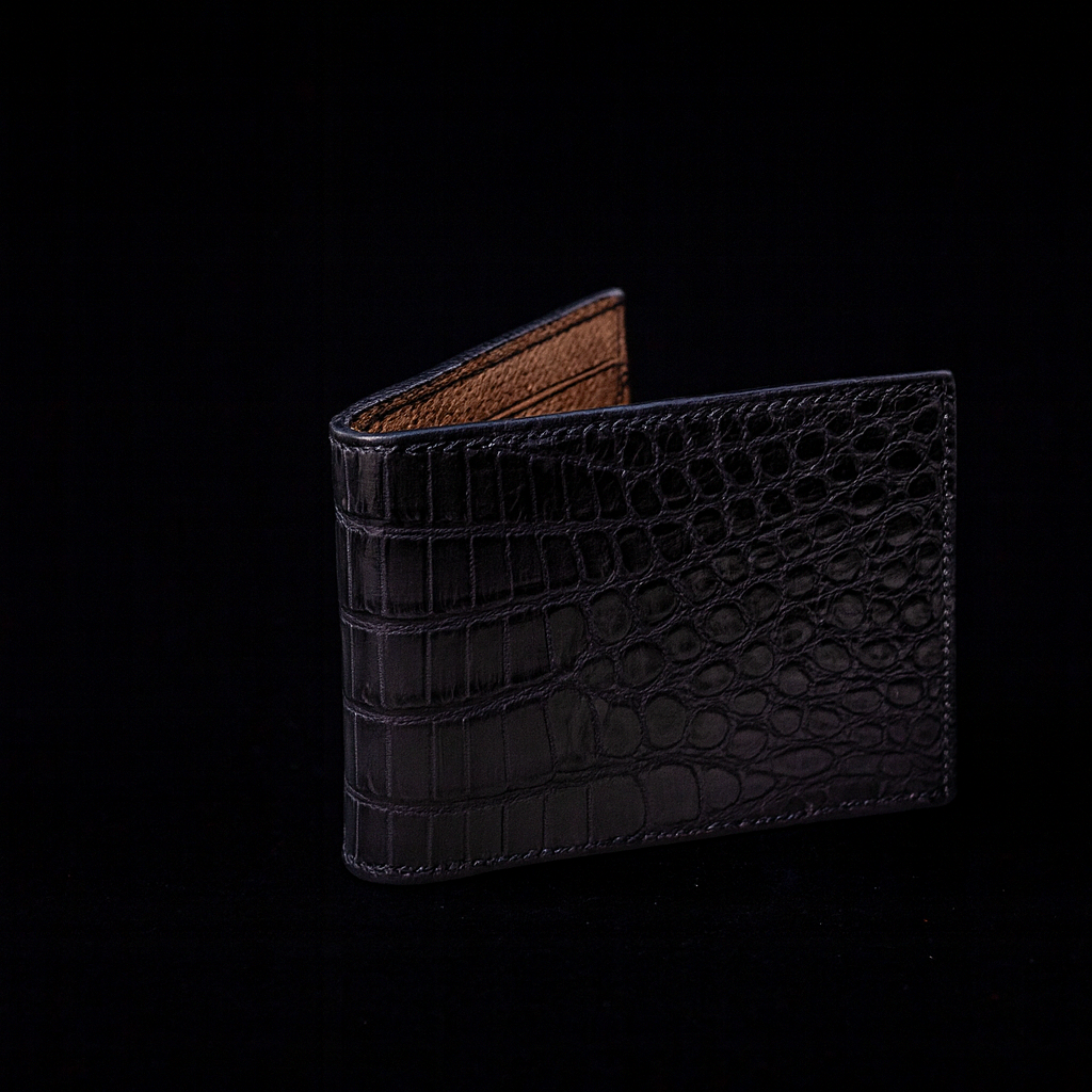 Black Crocodile leather wallet
