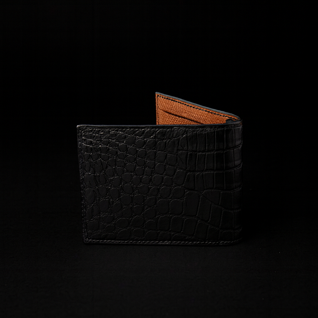 Black Crocodile leather wallet