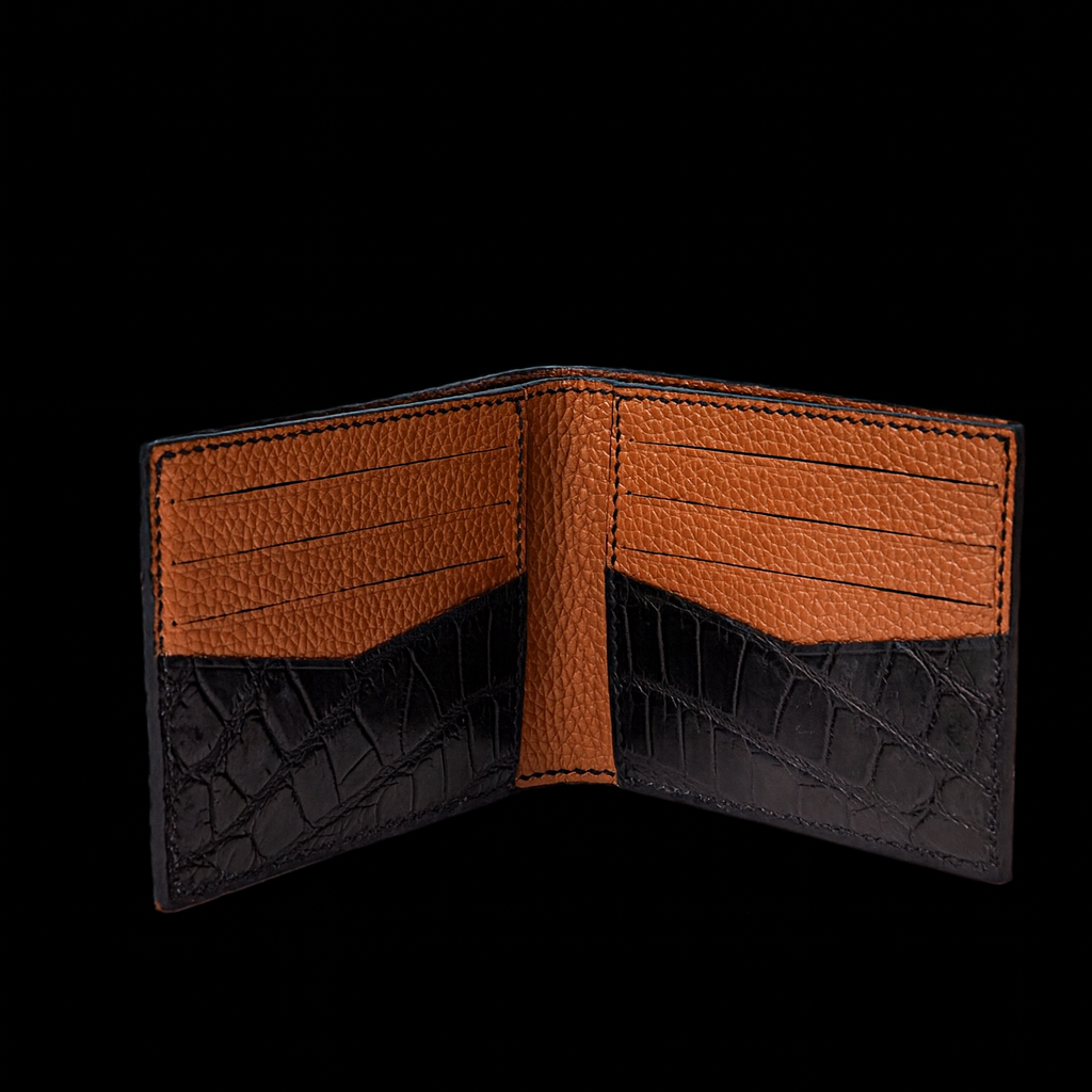 Black Crocodile leather wallet