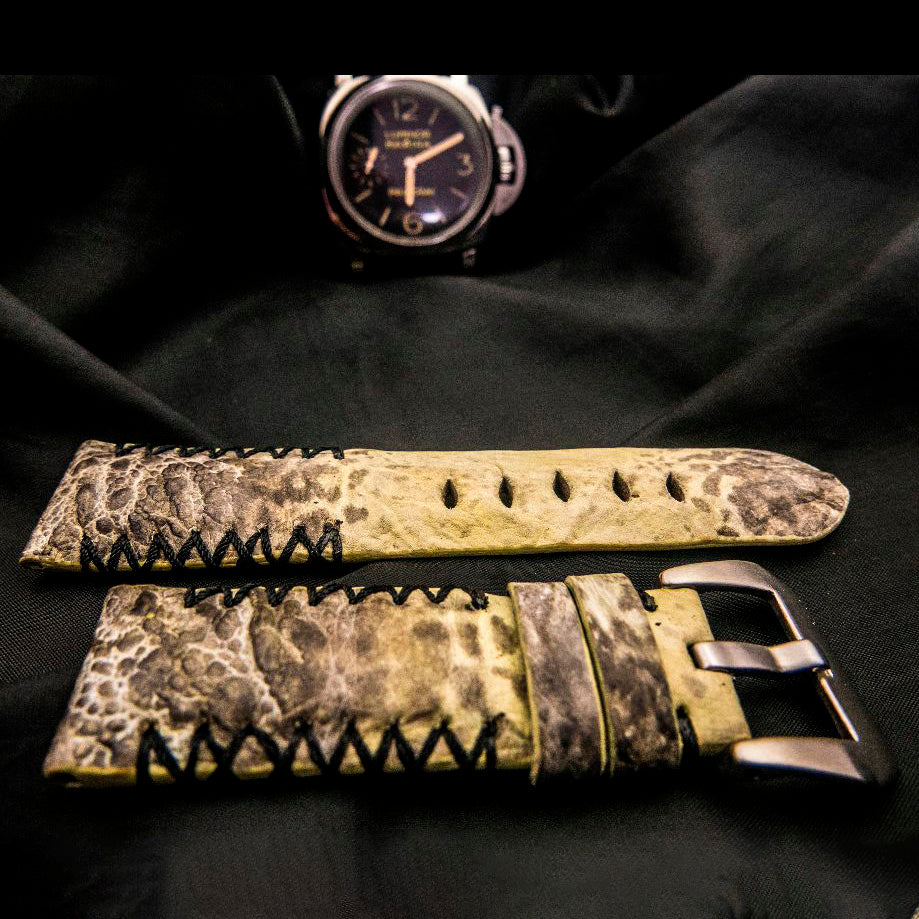 YELLOW TOAD LEATHER STRAP