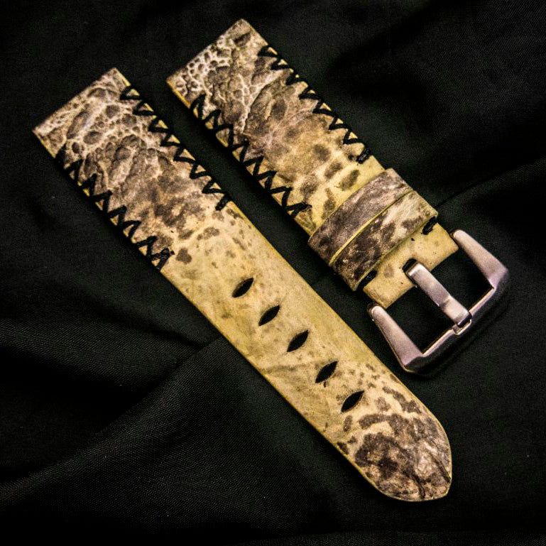 YELLOW TOAD LEATHER STRAP