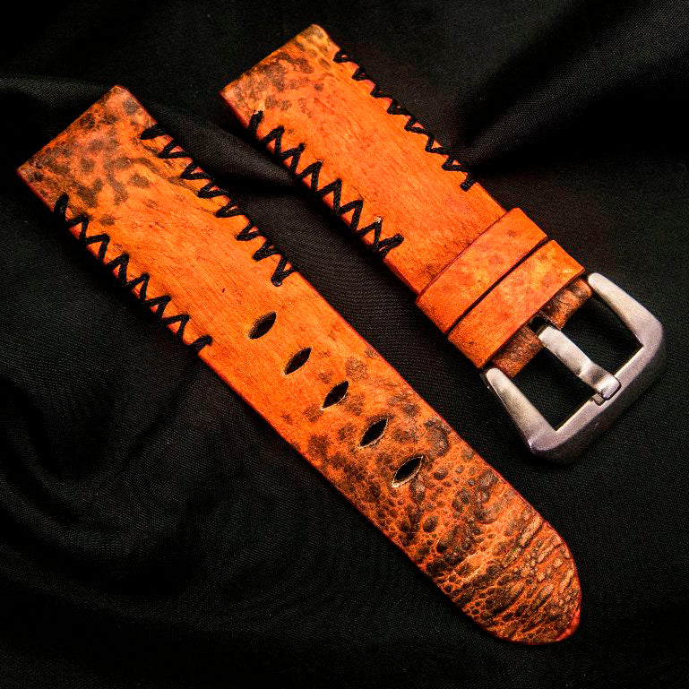 ORANGE TOAD LEATHER STRAP